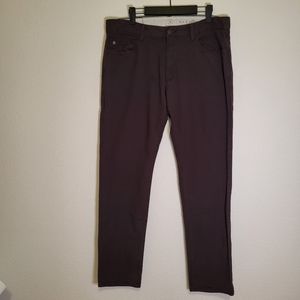 Linksoul 5 pocket bamboo pants in forest brown